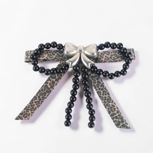 Leopard/Silver - Marloe Bow Charm