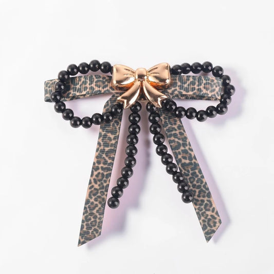 Leopard/Gold - Marloe Bow Charm